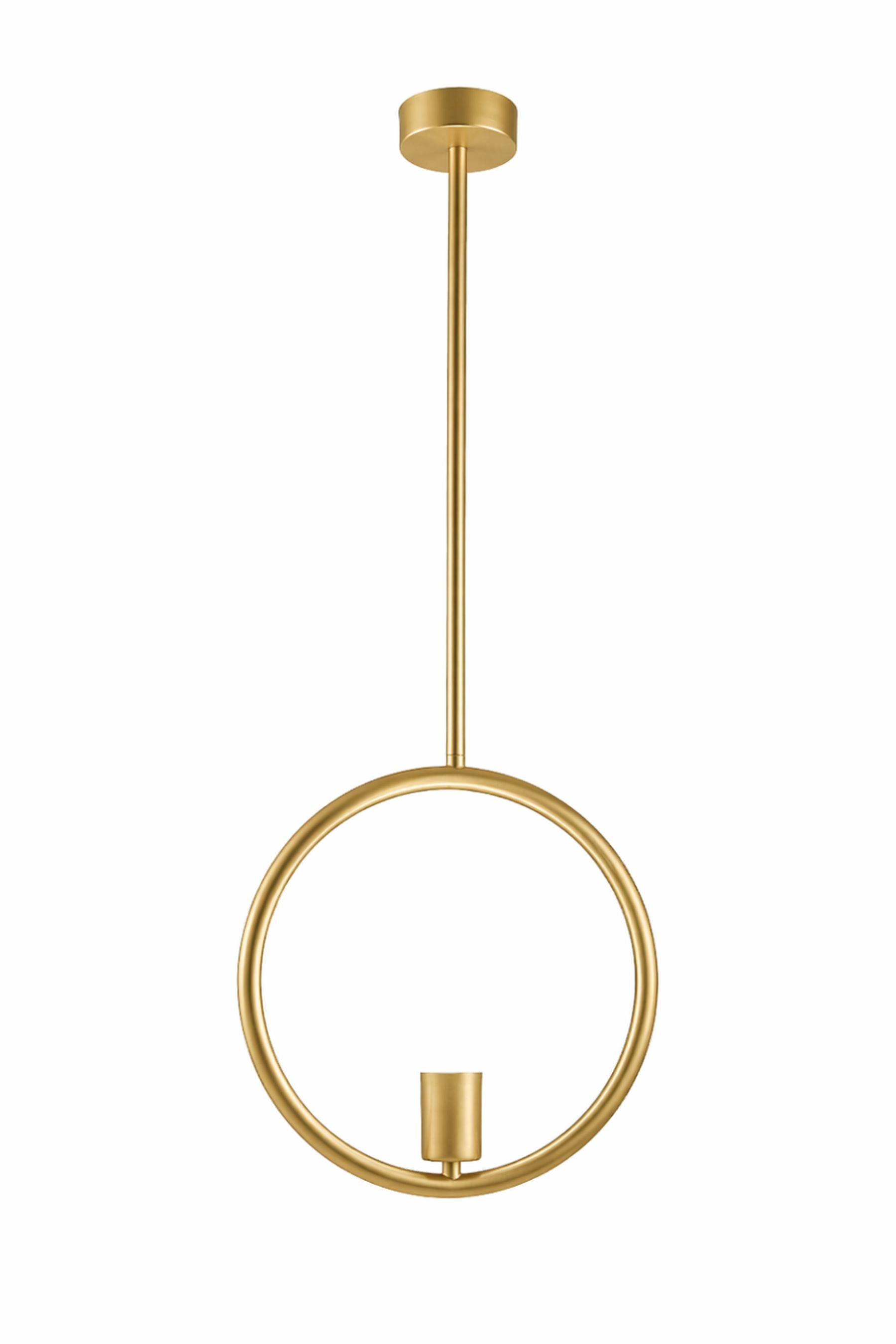 Ring Pendant Matte Champagne Diamond