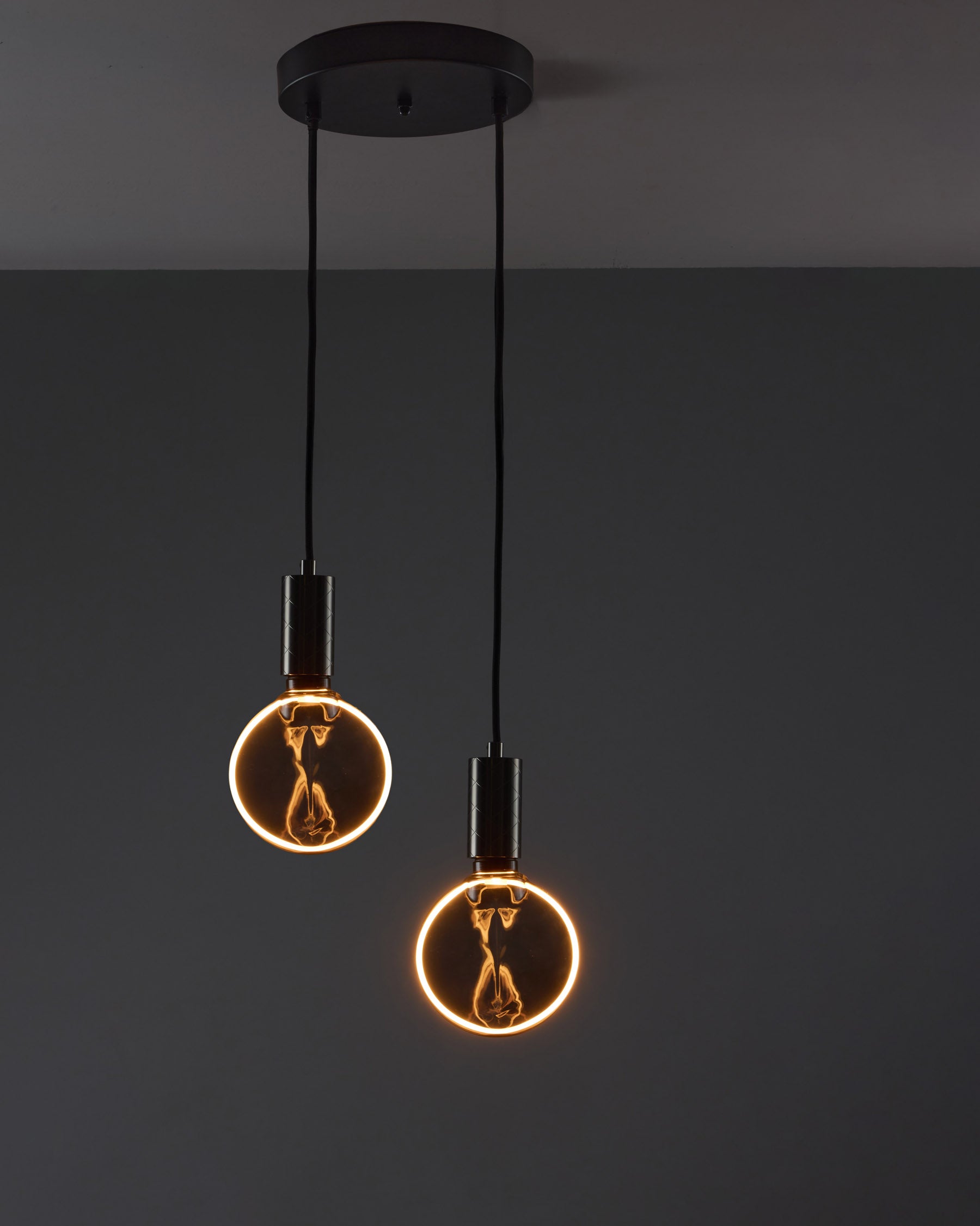 Drop Duo Forge Black Halo Small Smoke (Antique Brass Holder)
