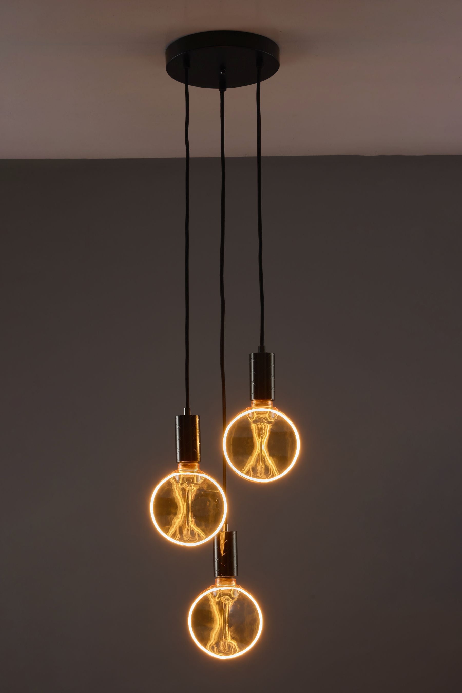 Drop Trio Forge Black Halo Small Amber(Black Diamond Holder)